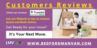 Good removals service with Bedford Man Van