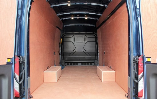 Hire Extra Large Van and Man in Riseley - Inside View