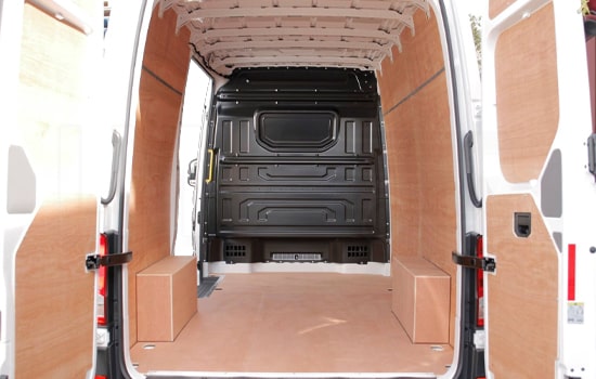 Hire Large Van and Man in Cople - Inside View